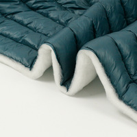 Tissu de veste ouaté d'hiver matelassé à rayures en taffetas de nylon huilé de haute qualité