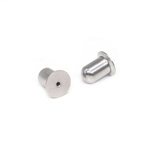 Rivets métalliques passivés à finition simple OEM personnalisés, fabriqués en acier inoxydable durable, en titane et en alliage de zinc - Product Image 4
