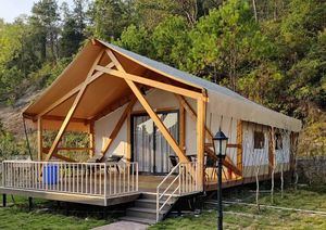 <span class=keywords><strong>Tente</strong></span> de jardin 4 saisons, <span class=keywords><strong>tente</strong></span> de <span class=keywords><strong>camping</strong></span> en toile d'extérieur, lodge de glamping de luxe avec structure en bois - Product Image 2