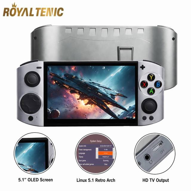 09 Ultra Retro Handheld Game Console 5.1 Inch OLED Screen Portable Video Gaming Player Support HD TV Output for Wholesale OEM