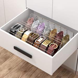 Organizer per cintura in acrilico e porta Organizer per cintura <span class=keywords><strong>da</strong></span> 7 scomparti trasparente per vetrina dispensa <span class=keywords><strong>da</strong></span> cucina Organizer - Product Image 4
