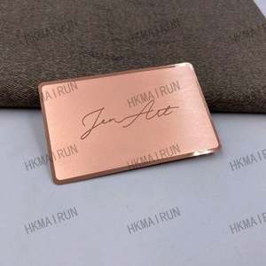 Tarjetas de Visita Metálicas con Efecto Plateado Cepillado, Directo de Fábrica - Product Image 5