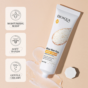 Crema Mani all'Estratto di Riso a Marchio Privato, Idratante, Sbiancante, Illuminante, Non Unta, Anti-Età, Texture Setosa e Liscia - Product Image 2