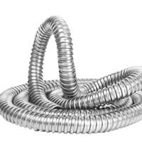 CE RoHS Certifié 80mm Diamètre Intérieur En Acier Inoxydable Métal Tuyau 1 Pièce Câble Lisse De Protection Flexible Tuyau Conduit 304 201