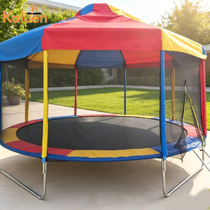 <span class=keywords><strong>Trampoline</strong></span> rond coloré <span class=keywords><strong>le</strong></span> plus vendu avec filet <span class=keywords><strong>de</strong></span> sécurité 6ft 8ft 10ft 12ft 14ft 16ft <span class=keywords><strong>Trampoline</strong></span> domestique pour sauter avec toit en PVC - Product Image 3