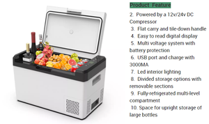 25L <strong>Powered</strong> Single Door Refrigerator Fridge 12v 24v <strong>Cool</strong> <strong>Boxes</strong> With Compressor Cooler Cooling System - Product Image 4