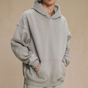 เสื้อฮู้ดดี้ผ้าฝ้ายเนื้อหนักคุณภาพสูง 350 กรัม ทรงหลวม สไตล์สตรีทแวร์ ผ้าฟลีซเนื้อหนัก ผลิตตามสั่ง เสื้อฮู้ดดี้ผู้ชายแบบสั่งทำ - Product Image 1