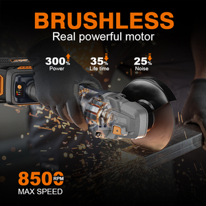 Mdag20v 125 מ "מ 18v ללא חזיות זווית טוחן תעשייתי & diy כיתה 8500 סל" ד לחיתוך/שחיקה/ליטוש - Product Image 5