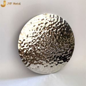 Plaque décorative en acier inoxydable 304 martelé rouge bronze, pour découpe et pliage - Product Image 2