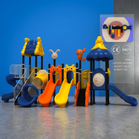 SageDelightRides Ensemble de jeux d'extérieur commercial pour parc d'enfants, avec toboggan tubulaire en spirale, toboggan ondulé, tunnel de ramassage, structure d'escalade et barrières de sécurité, vente en gros