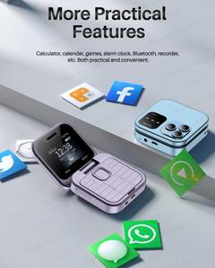 Teléfono Móvil Plegable I16 Pro Lady Cover de 1.77'' con Doble SIM, MP3, Voz Mágica, Linterna, Marcación Rápida, Teléfono Celular Tipo Concha para Personas Mayores - Product Image 5