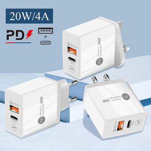 2025 новое популярное многофункциональное зарядное устройство PD20W для мобильного телефона Apple Iphone12US EU UK Type-c адаптер для зарядной головки - Product Image 3