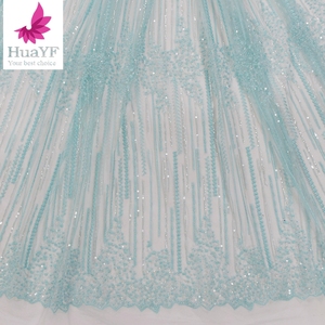 2021 nueva tela de encaje con cuentas de <span class=keywords><strong>lentejuelas</strong></span> 3D <span class=keywords><strong>Verde</strong></span> Africano para Aso Ebi bordado tul Uganda tela de <span class=keywords><strong>vestido</strong></span> de encaje - Product Image 5