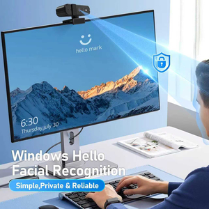 Cámara web Full HD 360 P de 1080 grados con micrófono ANC Cámara web profesional con Windows Hello para PC/computadora portátil/escritorio - Product Image 2