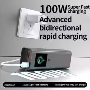 Batterie externe pour ordinateur portable en alliage d'aluminium 20000 mAh PD100W à charge rapide - Product Image 4