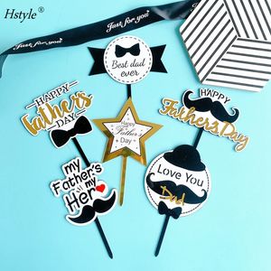 Décorations de gâteau de fête des pères heureux <span class=keywords><strong>mon</strong></span> <span class=keywords><strong>père</strong></span> <span class=keywords><strong>mon</strong></span> <span class=keywords><strong>héros</strong></span> pics de gâteau de fête des pères avec cravate à barbe décorations de gâteau de fête des pères PQA340 - Product Image 1