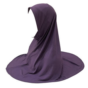Hijab fin en coton haute densité taille M pour adolescentes et femmes de petite taille, voile facial H302 - Product Image 4