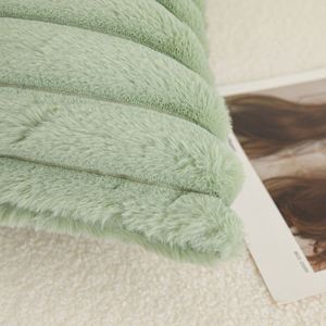 <span class=keywords><strong>Funda</strong></span> de Cojín de <span class=keywords><strong>Pelo</strong></span> de Conejo de Lujo Nórdico, Tejida, Cálida para Invierno, Decoración del Hogar, <span class=keywords><strong>Funda</strong></span> de Almohada, Tamaño Personalizado y Felpa Sólida - Product Image 6