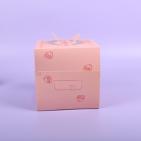 Boîte à gâteau sur mesure, forme personnalisée, design spécial, emballage pour gâteau de la fête des mères, boîte à gâteau personnalisable