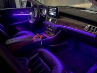 Para Mercedes Benz CLS W218 2012-2017, actualización de luz ambiental, tira de iluminación LED para interior de coche, accesorios de tweeter con diseño de reloj de arena