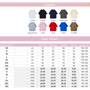 <b>Box</b> Fit Men T Shirt 260GSM Heavyweight <b>Drop</b> Shoulder Cropped Oversized Plus Size 100% Cotton Custom Logo Tees - Product Image 2