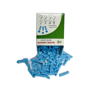 Lancetas de seguridad estériles ultrafinas para análisis de diabetes y colesterol - Product Image 1