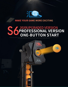 หุ่นยนต์ฝึกซ้อมปิงปอง Hui Pang S6 Pro สำหรับใช้ในบ้าน แบบพกพา อัตโนมัติ หมุนได้หลายทิศทาง ปล่อยลูกได้หลายลูก พร้อมที่หนีบลูกโลหะ - Product Image 3