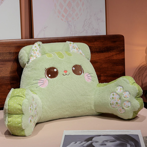 Peluche gatto bambola comodo e morbido cotone e tessuto supporto lombare per divano e letto - Product Image 4