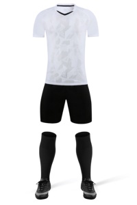 2020 Neues Design Drucken Sie Ihr Eigenes Logo Angepasstes Logo Großhandel Fußball-Teamkleidung Fußballtrikot Fabrikpreis - Product Image 3
