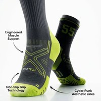 Chaussettes de sport respirantes en tricot avec protection rembourrée pour les tibias, pour le football, le tennis, le basketball, le golf