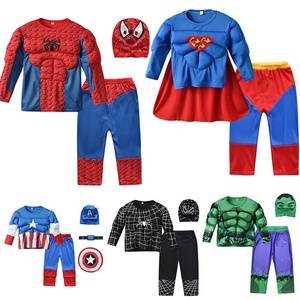 Costume da <span class=keywords><strong>Spiderman</strong></span> per Bambini, Set 3 Pezzi con Cappello, Vestiti e Pantaloni per Feste di Compleanno e Halloween - Product Image 2