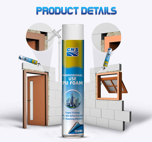 GNS Massense Professional Use Insulation Pu Polyurethane <strong>Foam</strong> <strong>Spray</strong> for Door and Window - Product Image 2