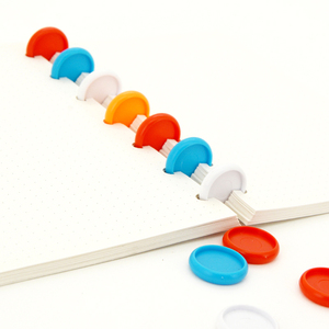 RINGNOTE 18mm 1000pcs/bag Solid Color Binding <strong>Rings</strong> Colorful Plastic Mushroom Hole Expansion Discbound for Planner and Notebook - Product Image 6