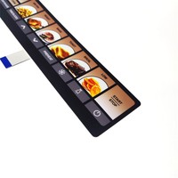 Keyboard Membran Saklar Sentuh Kapasitif dengan Grafis Overlay Cetak Silkscreen Desain Warna Kustom untuk Peralatan Rumah Tangga 5