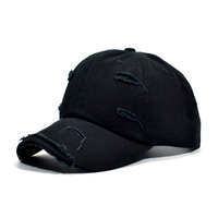 Casquette de baseball en coton délavé vintage avec broderie personnalisée, effet usé et déchiré, style Dad Hat, Gorra Desgastada Con Logo Personalizado