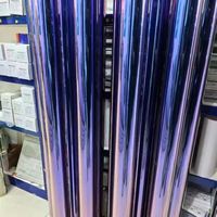 Film pour vitres de voiture de qualité supérieure, effet caméléon violet royal, 99% de rejet de chaleur, teinte solaire nano-céramique pour pare-brise de voiture, 1,52x30m