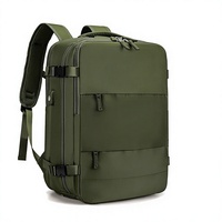 Tas Ransel Oxford Unisex Multifungsi untuk Perjalanan Bisnis, Komuter, Kapasitas Besar, Perjalanan Singkat, Tahan Air