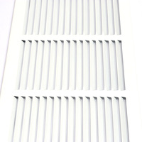 Grille de ventilation en fer de haute qualité 30*8 à lamelles longues, grille d'aération fixe pour plafond, pour climatiseur central