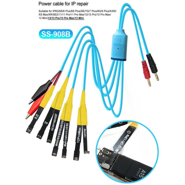 Sunshine SS-908B New Power Charging Cable for iPhone Motherboard Repair 80-110V