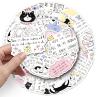50pcs haute qualité PVC étanche décoration autocollant personnalisé pour guérir les articles originaux autocollant
