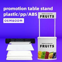 Comptoirs promotionnels portables et pliables en plastique pour salons professionnels et expositions