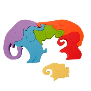 BAP免费硅胶几何大象形状堆叠玩具食品级儿童感官教育玩具