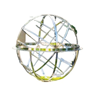 Escultura de Esfera Armilar Moderna Hecha a Mano en Acero Inoxidable 304/316 de Alto Brillo, Tallada con Láser, Decoración de Jardín para Exteriores, Lujo para Centros Comerciales - Product Image 2