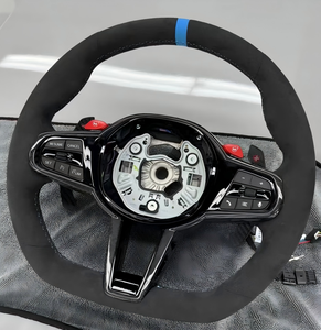 Volante Sportivo Personalizzato in Fibra di Carbonio con LED per BMW Serie CS M3 M4 G80 G20 G21 G22 G42 G29, Accessorio Interno <span class=keywords><strong>Auto</strong></span> - Product Image 6