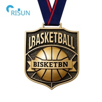 Fabrication de médailles de basket-ball de compétition sportive en émail doux 3D personnalisées Médailles de médaillon Cintre de médaillon Médailles de basket-ball personnalisées