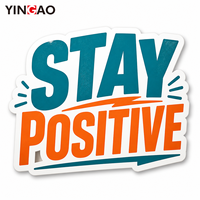 Autocollants en vinyle découpés sur mesure avec citation de motivation Yingao, autocollants imperméables à l'eau avec message positif pour ordinateur portable, bureau, décoration de bureau