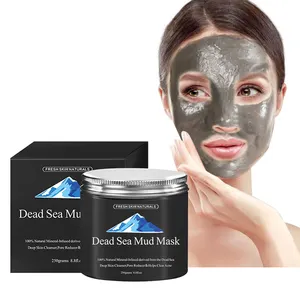Private Label OEM ODM 100% Natural Dead Sea Mud Mask Beauty Organic Facial Care Whitening Exfoliating Activated 100%