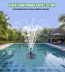 <span class=keywords><strong>Fontaine</strong></span> d'eau de jardin avec 2 modes d'arrosage et spectacle de lumière, <span class=keywords><strong>fontaine</strong></span> de cascade pour bassin, <span class=keywords><strong>piscine</strong></span> <span class=keywords><strong>hors</strong></span> <span class=keywords><strong>sol</strong></span>, lac - Product Image 4