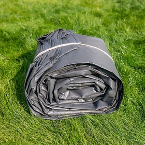 Tente de rangement extérieure Dandelion 7,4 x 6,2 avec évents, auvent de carport avec couverture imperméable, abri pour vélo, moto, gris - Product Image 5