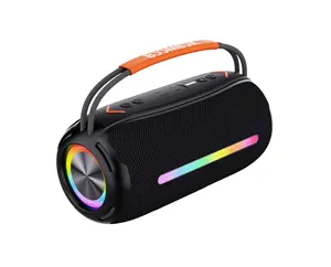 Baru portabel Subwoofer Speaker ganda RGB daya tinggi lampu kuda lari Bluetooth Audio efek cahaya mempesona